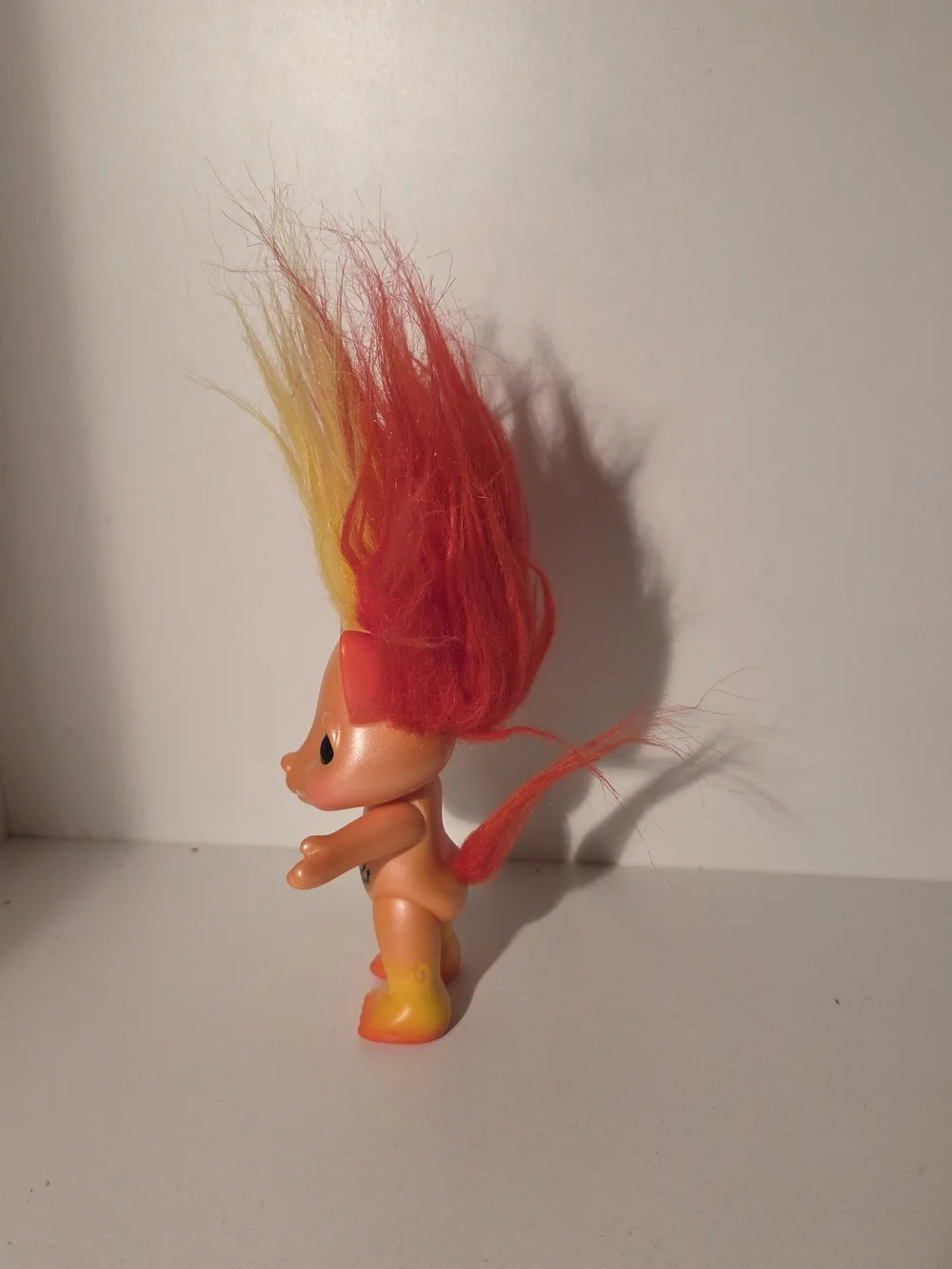 Lil D Firesprite Flame-Top Kids Hair & Skin Toy Figure - Orange